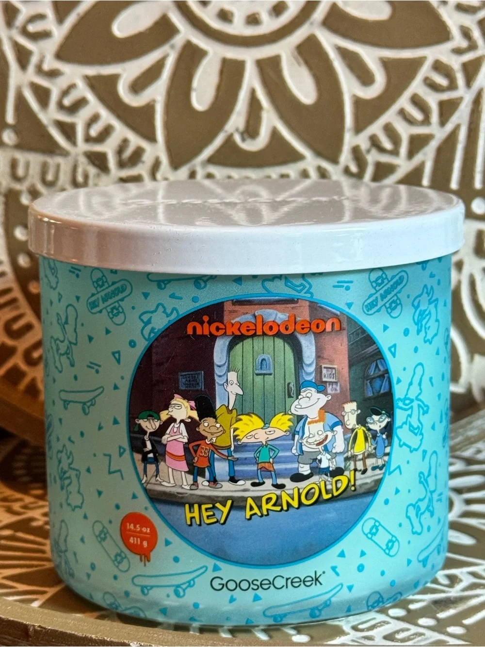 NEW Hey Arnold Nickelodeon 3-Wick Candle by Goose Creek